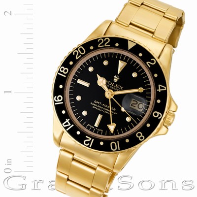 Rolex 1675 GMT-Master Automatic Male 18k yellow gold Replica Watches
