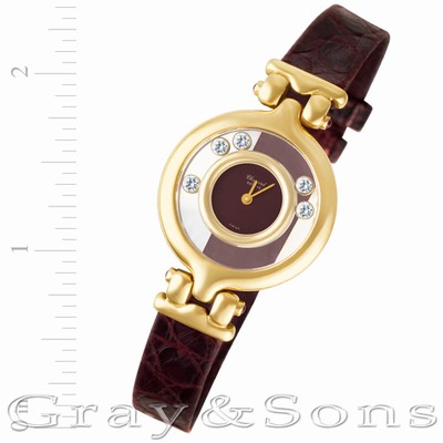 Chopard 20/5342 Happy Diamond Quartz Female 18k yellow gold Replica Watches