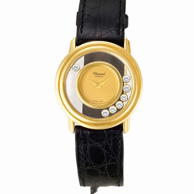 Chopard 21/2914 Happy Diamond Quartz Unisex 18k yellow gold Replica Watches