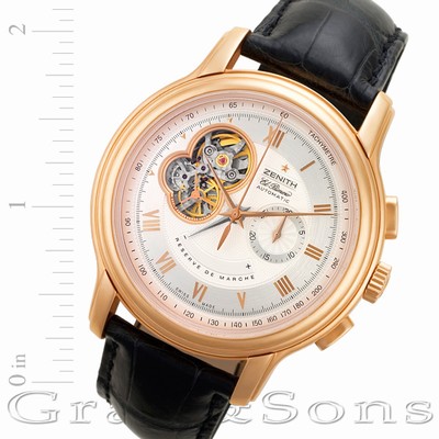 Zenith 18 El Primero Automatic Male 18k yellow gold Replica Watches