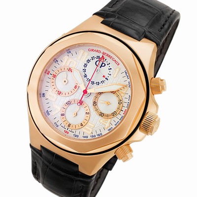 Girard Perregaux 80180-52-112-BBEA Laureato Automatic Male 18k rose gold Replica Watches
