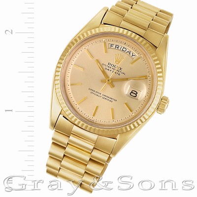 Rolex 1803 Day-Date Automatic Male 18k yellow gold Replica Watches