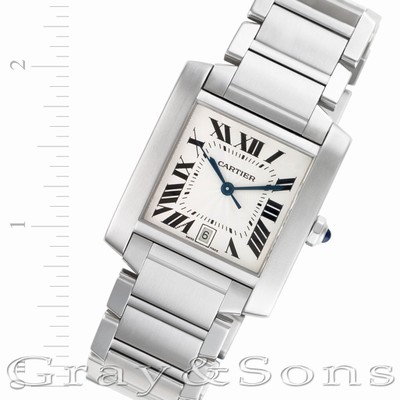 Cartier w51002q3 Tank Francaise Automatic Male Stainless Steel Replica Watches