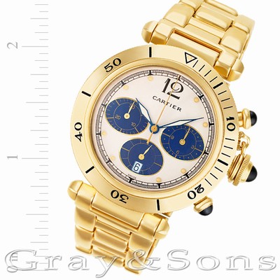 Cartier 0392 Pasha Quartz Male 18k yellow gold Replica Watches