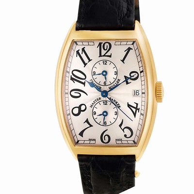 Franck Muller 6850 mb Master Banker Automatic Male 18k yellow gold Replica Watches