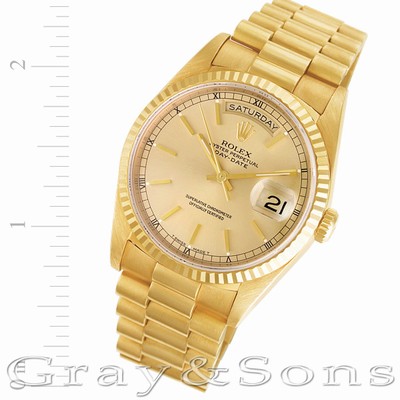 Rolex 18238 Day-Date Automatic Male 18k yellow gold Replica Watches