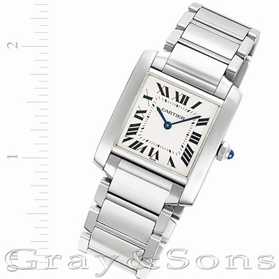 Cartier W51011Q3 Tank Francaise Quartz Unisex Stainless Steel Replica Watches