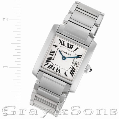 Cartier W51011Q3 Tank Francaise Quartz Unisex Stainless Steel Replica Watches