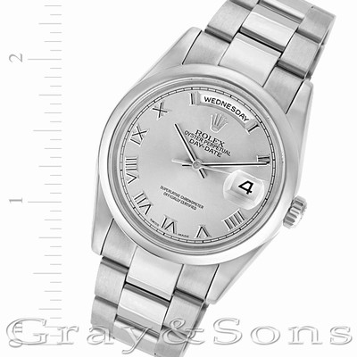 Rolex 118209 Day-Date Automatic Male 18k White Gold Replica Watches