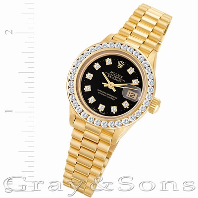 Rolex 69178 Datejust Automatic Female 18k yellow gold Replica Watches