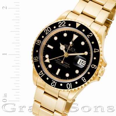 Rolex 16718 GMT-Master II Automatic Male 18k yellow gold Replica Watches