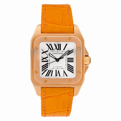 Cartier W20108Y1 Santos 100 Automatic Unisex 18k yellow gold Replica Watches