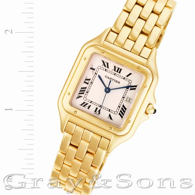 Cartier w2501489 Panthere Quartz Male 18k yellow gold Replica Watches