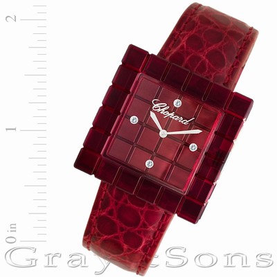 Chopard 12/7780 Be Mad Quartz Female red resin Replica Watches