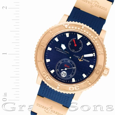 Ulysse Nardin 266-51 Maxi Marine Automatic Male 18k yellow gold Replica Watches