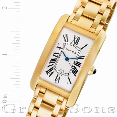 Cartier W26031K2 Americaine Tank Automatic Male 18k yellow gold Replica Watches