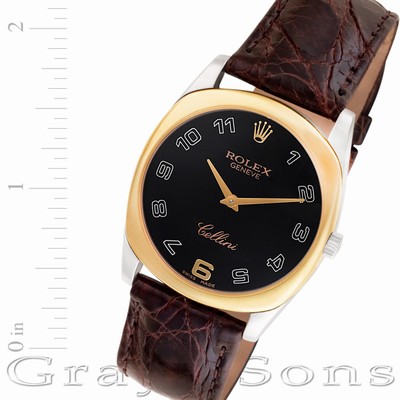 Rolex 4237 Cellini Manual Male 18k White Gold Replica Watches