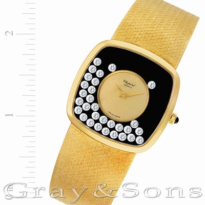 Chopard 2106 Happy Diamond Manual Male 18k yellow gold Replica Watches