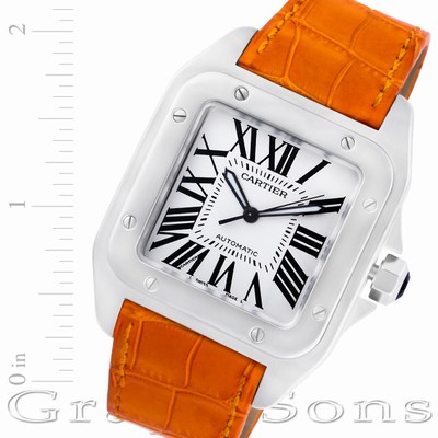 Cartier W20073X8 Santos 100 Automatic Unisex Stainless Steel Replica Watches