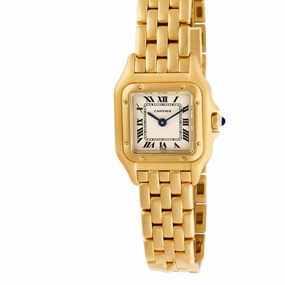 Cartier W25022B9 Panthere Quartz Female 18k yellow gold Replica Watches