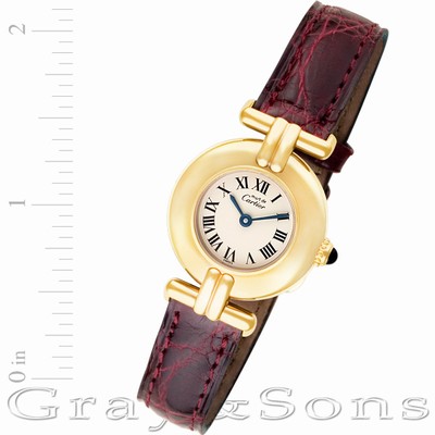 Cartier w1000653 Must de Quartz Female Vermeil Replica Watches