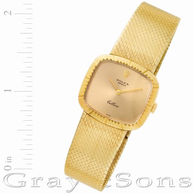 Rolex 336 Cellini Manual Female 18k yellow gold Replica Watches