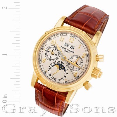 Patek Philippe 5004J Perpetual Calendar Manual Male 18k yellow gold Replica Watches