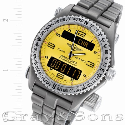 Breitling  E56121.1 Emergency Quartz Male Titanium Replica Watches