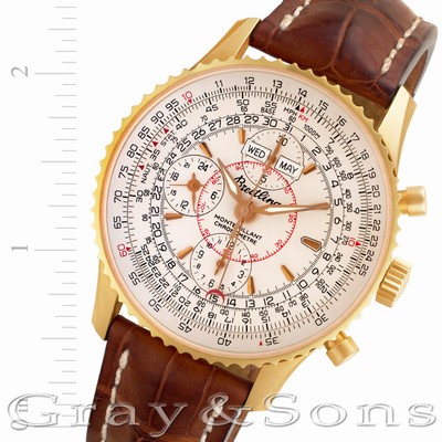 Breitling H21330 Montbrillant Automatic Male 18k rose gold Replica Watches