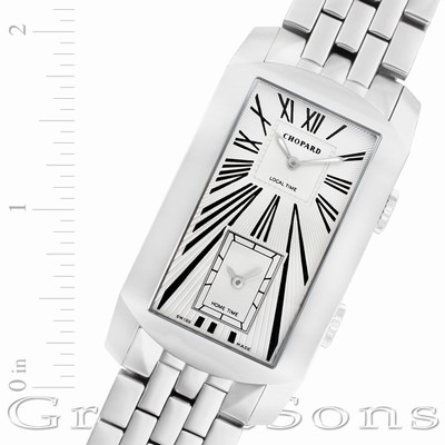 Chopard r46390 Dual Time Automatic Male 18k White Gold Replica Watches