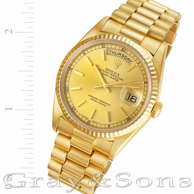 Rolex 18238 Day-Date Automatic Male 18k yellow gold Replica Watches