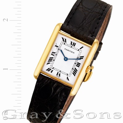 Cartier Cartier 1747 Tank Quartz Male 18k yellow gold Replica Watches