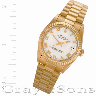 Rolex 68278 Datejust Automatic Unisex 18k yellow gold Replica Watches