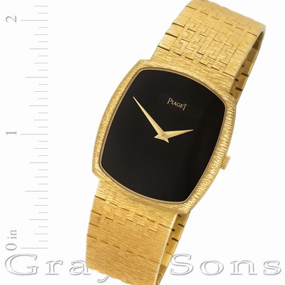 Piaget 9741 Black Tie Manual Male 18k yellow gold Replica Watches