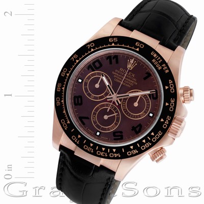 Rolex 116515ln Daytona Automatic Male 18k rose gold Replica Watches