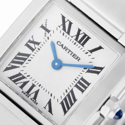 Cartier W51008Q3 Tank Francaise Quartz Female Stainless Steel Replica Watches