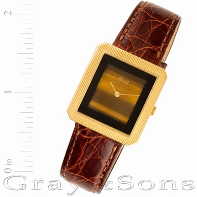 Piaget 9154 Tank Manual Male 18k yellow gold Replica Watches