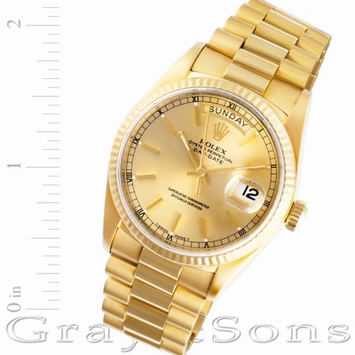 Rolex 18038 Day-Date Automatic Male 18k yellow gold Replica Watches