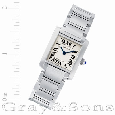 Cartier W51008Q3 Tank Francaise Quartz Female Stainless Steel Replica Watches