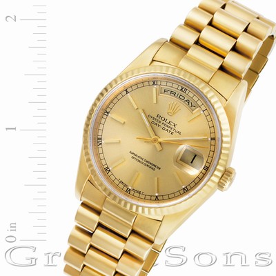 Rolex 18238 Day-Date Automatic Male 18k yellow gold Replica Watches