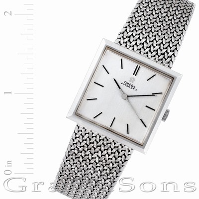 Omega n Certified pre-owned Automatic Male 18k White Gold Replica Watches