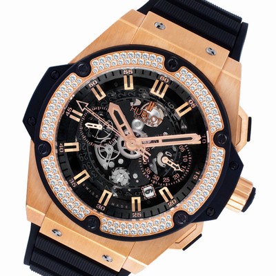 Hublot 701.OX.0180.RX.1104 King Power Chronograph Automatic Male 18k rose gold Replica Watches