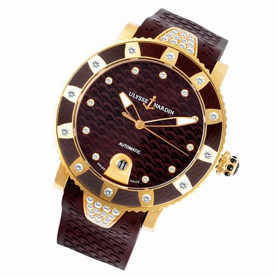 Ulysse Nardin 1724 Lady Diver Automatic Unisex 18k rose gold Replica Watches
