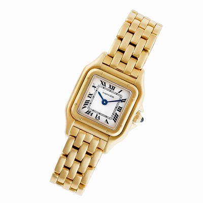 Cartier W25022B9 Panthere Quartz Female 18k yellow gold Replica Watches