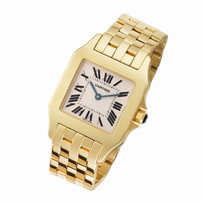 Cartier w25062x9 Santos Demoiselle Quartz Unisex 18k yellow gold Replica Watches