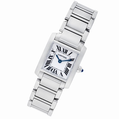 Cartier W51008Q3 Tank Francaise Quartz Female Stainless Steel Replica Watches