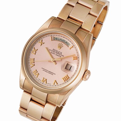 Rolex 118205 Day-Date Automatic Male 18k rose gold Replica Watches