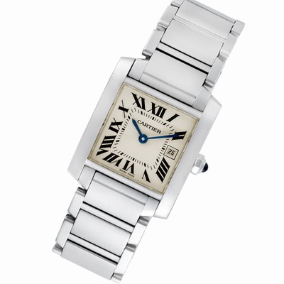Cartier W51011Q3 Tank Francaise Quartz Unisex Stainless Steel Replica Watches