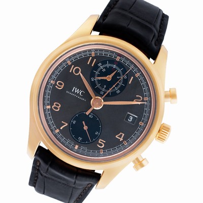 IWC IW390402 Portuguese Automatic Male 18k rose gold Replica Watches