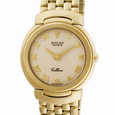 Rolex 6622 Cellini Quartz Unisex 18k yellow gold Replica Watches